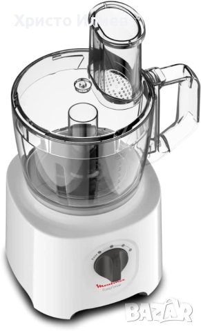 Нов Кухненски робот Moulinex FP2461 700W 2.4 литра 2 скорости + пулс Блендер Чопър Ренде, снимка 6 - Кухненски роботи - 41018269