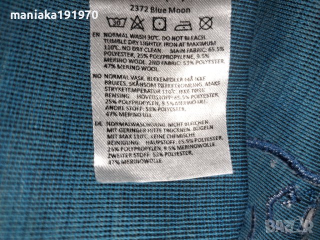 Norrona falketind super wool shirt Longsleeve (L) дамска спортна блуза, снимка 5 - Спортни екипи - 42240733