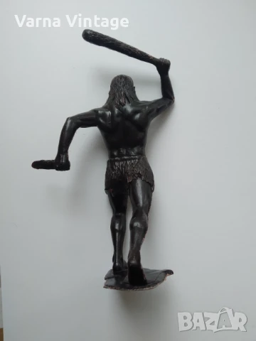 Войници. Неандерталец с тояга и нож. мащаб 150 мм (ДЗИ) СССР., снимка 2 - Колекции - 51416385