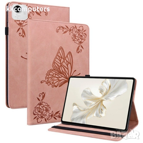 Кожен калъф с Протектор за Honor Pad X9a / X9 Pro, Дизайн пеперуда- 6 цвята, снимка 4 - Калъфи, кейсове - 52331852