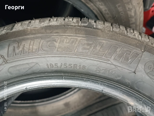 2бр.летни гуми 195/55/16 Michelin, снимка 3 - Гуми и джанти - 53663775