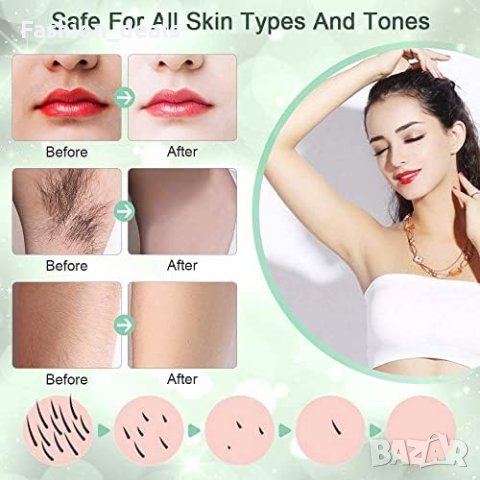 Нова Водоустойчива Електрическа дамска самобръсначка тример косми лице бикини, снимка 5 - Тримери - 41929703