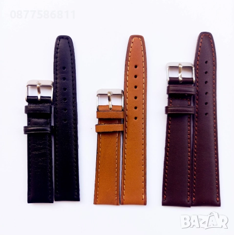 НОВА ЛУКСОЗНА КАФЯВА КАИШКА ЗА ЧАСОВНИК ЕСТЕСТВЕНА КОЖА. КАФЯВИ КАИШКИ ЗА ЧАСОВНИЦИ KAFIAVA KAISHKA, снимка 5 - Каишки за часовници - 51612132