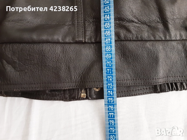 кожено яке - естествено кожа, черно, свалящи се ръкави, снимка 6 - Якета - 52678633