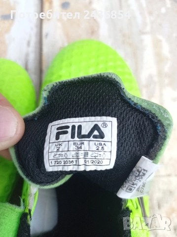 Детски бутонки FILA N:34, снимка 6 - Зимни спортове - 51554509