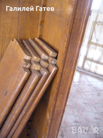 Старинна Библиотека от Дъб, снимка 2 - Антикварни и старинни предмети - 51437112