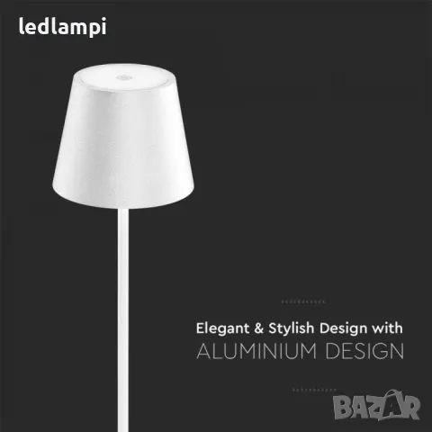 Настолна LED Лампа 2W Димиране Бяла Презареждане, снимка 5 - Настолни лампи - 48337948