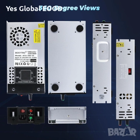 Регулируемо захранване 0-50V 0-10A 500W, снимка 2 - Друга електроника - 53439957