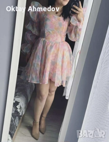 Ефектна рокля Подходяща за М размер, снимка 3 - Рокли - 51482193