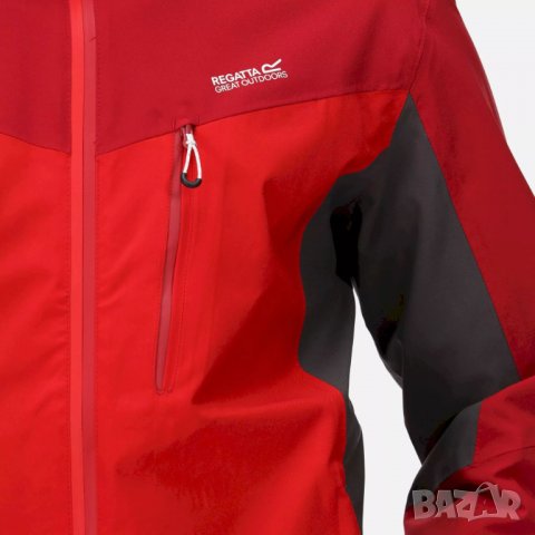 Мъжко яке Regatta Birchdale Chinese Red 10000мм, снимка 5 - Якета - 38850877