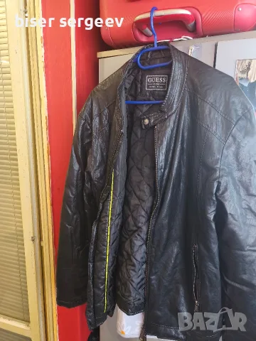 Мъжко кожено яке GUESS , снимка 9 - Якета - 56362859