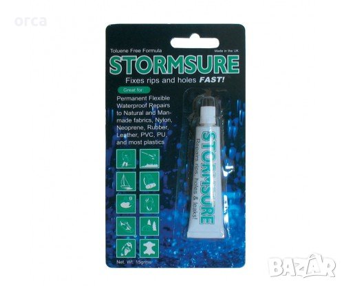 Лепило за гащеризони, раници, лодки, проходилки, ботуши - Snowbee Stormsure Tormsure, снимка 1 - Такъми - 44335238