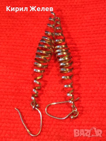 НЕЖНИ СПИРАЛОВИДНИ АРТИСТИЧНИ СРЕБЪРНИ ОБЕЦИ СРЕБРО 925 ФИНА РЪЧНА ХУДОЖЕСТВЕНА ИЗРАБОТКА 38724, снимка 2 - Обеци - 41741640