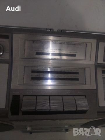 Радио касетофон PHILIPS D9714  Ghettoblaster Vintage  Elephant- слонът Липсва дръжката за носене, снимка 8 - Радиокасетофони, транзистори - 53219877