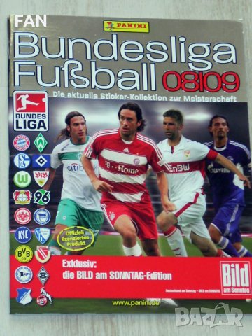 Оригинален стикер албум ПАНИНИ Бундеслига PANINI Bundesliga Fußball 2008/09, снимка 1 - Фен артикули - 35691751