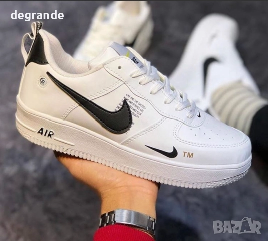 Kецове Nike Air Force бяло и черно, снимка 2 - Кецове - 51610122