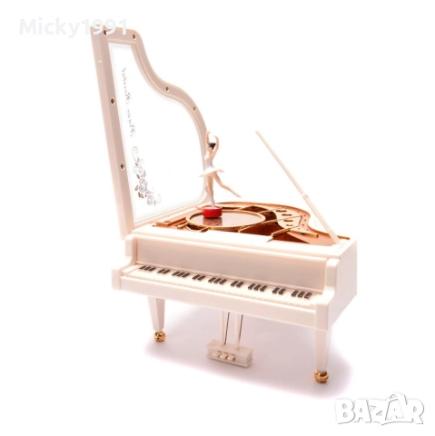 Музикална кутия пиано роял с балерина , снимка 2 - Романтични подаръци - 52649617