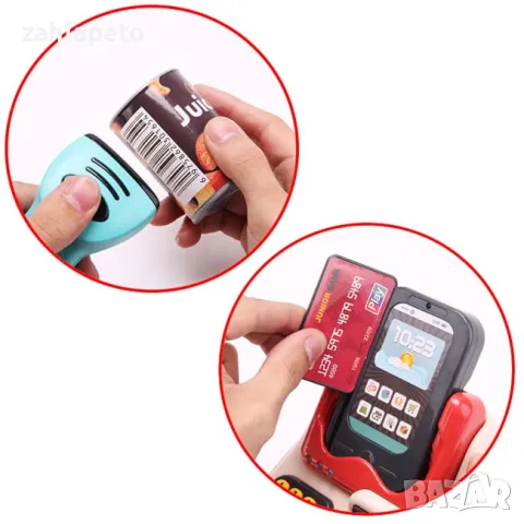 Детски магазин с количка за пазаруване и пос терминал, снимка 5 - Играчки за стая - 48246401