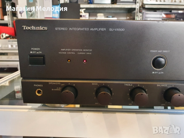 Усилвател Technics SU-VX500 Две по 100 вата на 4 ома. В отлично техническо и визуално състояние., снимка 3 - Ресийвъри, усилватели, смесителни пултове - 48611228