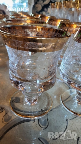 Кристални чаши Мурано Медичи , снимка 14 - Чаши - 52793308