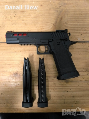 Еърсофт пистолет ( реплика на Colt 1911) GBB, снимка 2 - Въздушно оръжие - 56238210