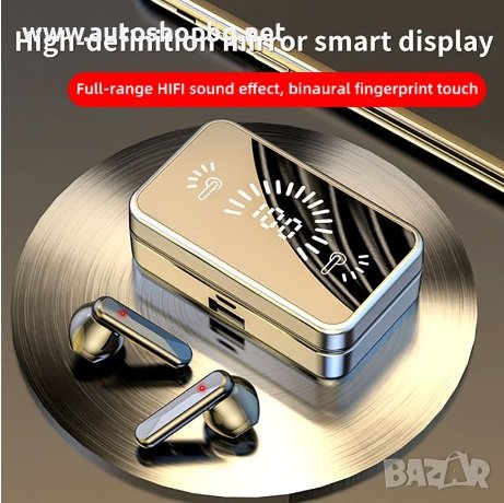 Безжични слушалки TWS, с огледало, Bluetooth 5.0, LED дисплей, IPX-5, снимка 4 - Bluetooth слушалки - 41912676