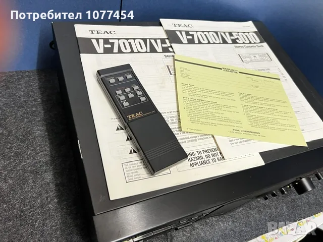 Дек TEAC V-5010 с дистанционно и сервизни книжки, снимка 9 - Декове - 55715296