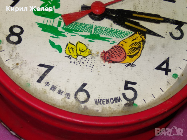 FEI LU MADE in CHINA FU SHENG Стар РЯДЪК КОЛЕКЦИОНЕРСКИ РЕТРО МЕХАНИЧЕН КИТАЙСКИ БУДИЛНИК 31872, снимка 3 - Антикварни и старинни предмети - 44549045