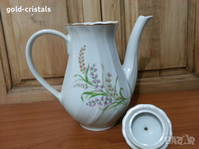 Стар български порцелан чийник кана, снимка 2 - Антикварни и старинни предмети - 36200831