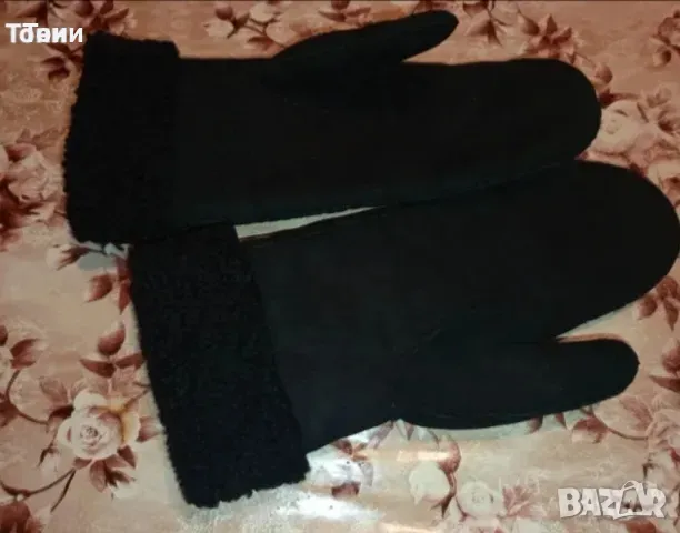 Нови Топли Дамски Ръкавици от Естествена Кожа M, снимка 7 - Ръкавици - 48971827