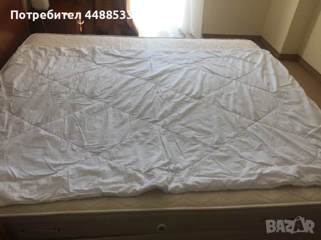 Лятно одеяло, ватирано, подплатено с синтепон. Размер 200*140 см, снимка 3 - Олекотени завивки и одеяла - 51081211