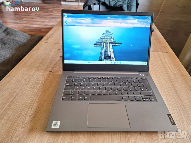 Перфектен лаптоп Lenovo Thinkbook с 4-ядрен Core i5-1035G1 14'' Full HD 256 GB SSD 8GB DDR4 Win11, снимка 1 - Лаптопи за работа - 44707957