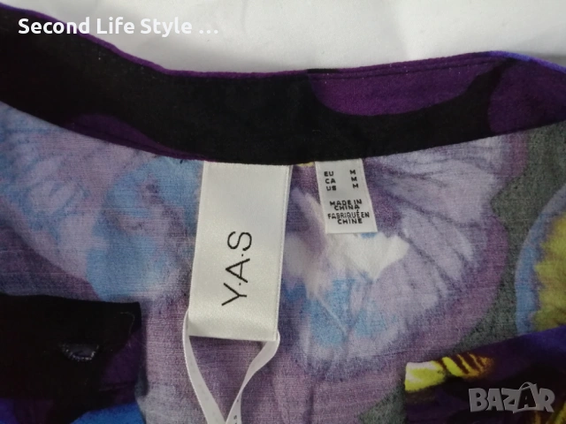 Нова дълга дамска рокля YAS YASVIOLA LS р-р M (EU) - макси рокля - принт цветя, снимка 10 - Рокли - 53062161