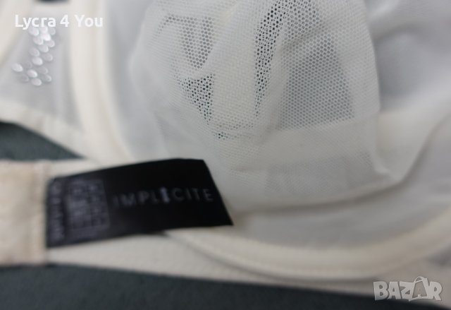 Implicite 70C нов луксозен бял тюлен сутиен, снимка 8 - Бельо - 40390463