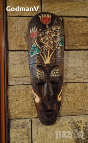 🌿 Три декоративни ръчно издълбани дървени маски – 48 см | Костенурка • Делфини • Бухал 🌿