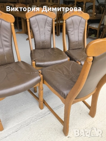 Комплект от 4 трапезни стола , снимка 9 - Столове - 52435719