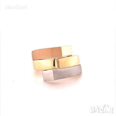 Златен дамски пръстен 3,67гр. размер:55 14кр. проба:585 модел:16464-5