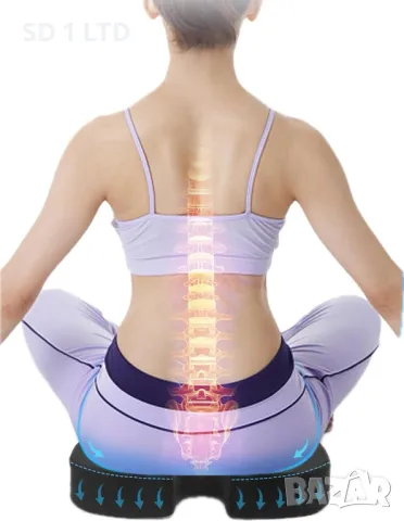 Ортопедична възглавница за сядане Ajiteogy Cushion Ергономична възглавница мемори пяна за опашна кос, снимка 7 - Други - 50064048