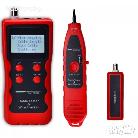 Кабелен тестер за проследяване, тестване и измерване на лан кабели с ниско напрежение, снимка 1