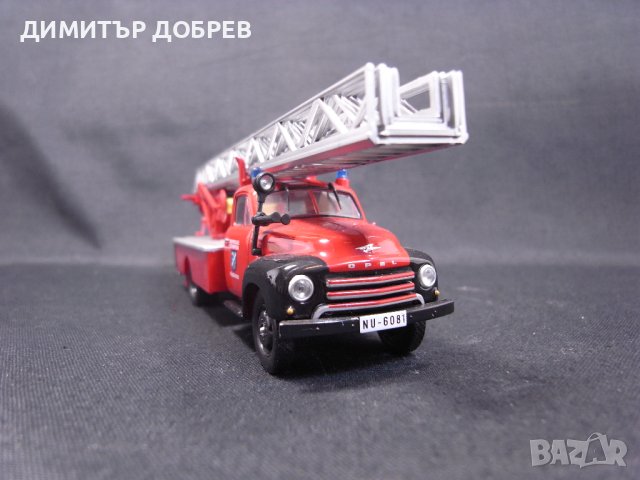 1/43 МЕТАЛНА КОЛИЧКА МАЩАБЕН МОДЕЛ КАМИОН ПОЖАРНА КОЛА OPEL BLITZ, снимка 6 - Колекции - 42343662
