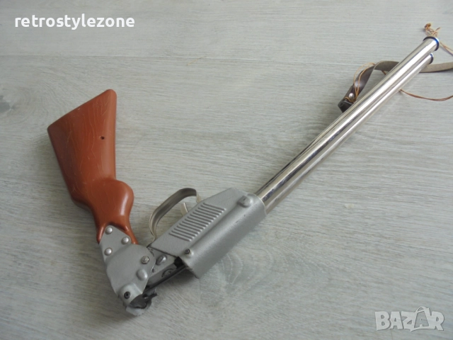 № 8306 Стара играчка пушка – двуцевка с тапички , снимка 3 - Други ценни предмети - 51990332