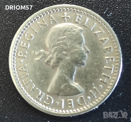  Монети Великобритания - 2 бр. › Кралица Елизабет II (1955-1958) , снимка 4 - Нумизматика и бонистика - 53190017