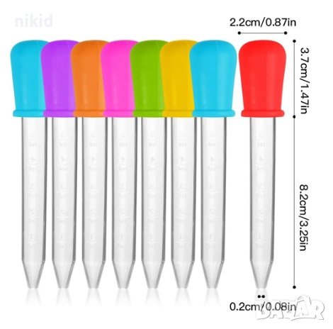 пластмасова силиконова пипета пипети капкомер сладкарски за десерти кексчета смола, снимка 2 - Други - 41121054