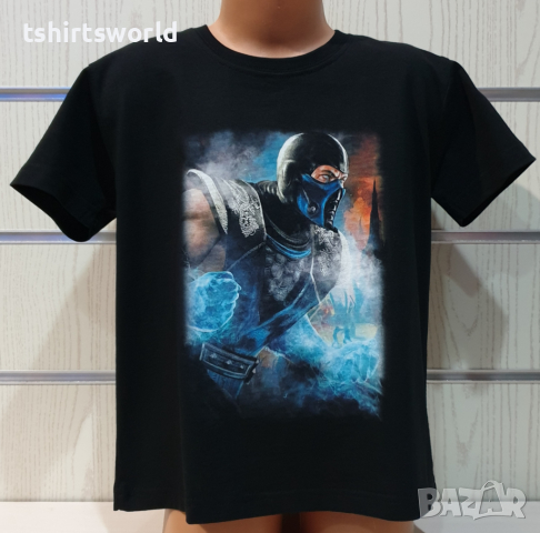 Нова детска тениска с дигитален печат героя от Mortal Kombat - Sub Zero (Суб Зиро), MK