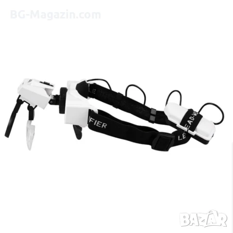 Професионална мощна увеличителна лупа за глава с LED осветление за часовникари бижутери око лед , снимка 2 - Други инструменти - 50921196