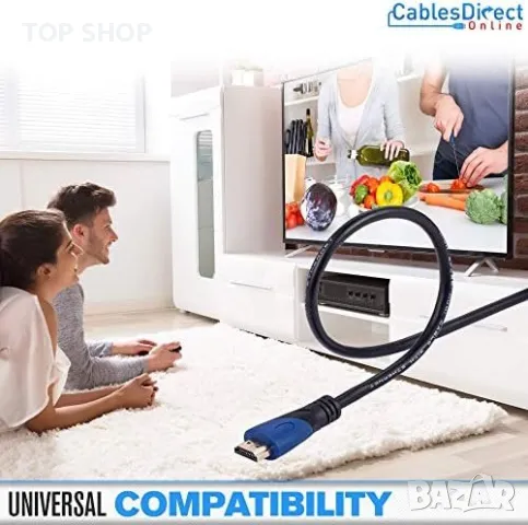 Нов 30 метра HDMI 4K кабел конзоли Apple TV Netflix PS5 Xbox One Samsung, снимка 3 - Друга електроника - 49498064