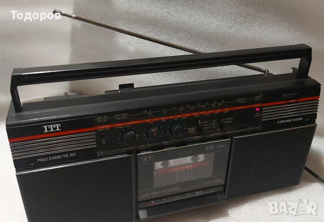 ITT Polo Cassette 512 Stereo Radio Cassette Recorder , снимка 5 - Радиокасетофони, транзистори - 56238242