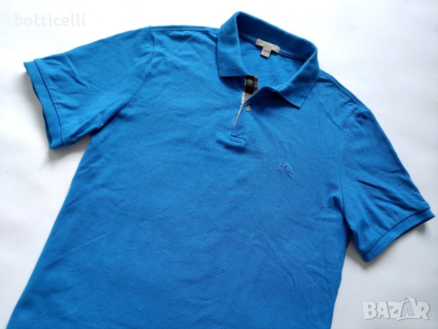 Burberry Cotton Polo Shirt Logo Men’s - L - оригинална мъжка тениска , снимка 8 - Тениски - 41191491