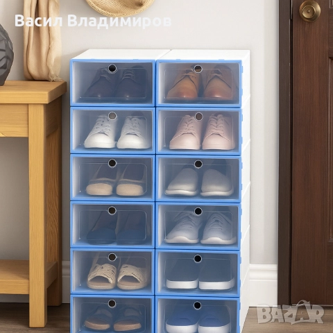 12 x  кутии за съхранение SHOEZY – повече ред, повече място, нулев хаос, снимка 6 - Други стоки за дома - 52703596