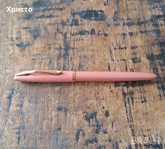 писалка Пеликан Peliкan розов златен металик в кутия, снимка 6 - Ученически пособия, канцеларски материали - 44041679